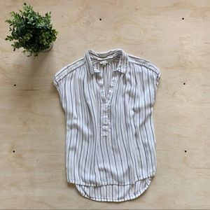 Lucky Brand | Striped Button Down Blouse